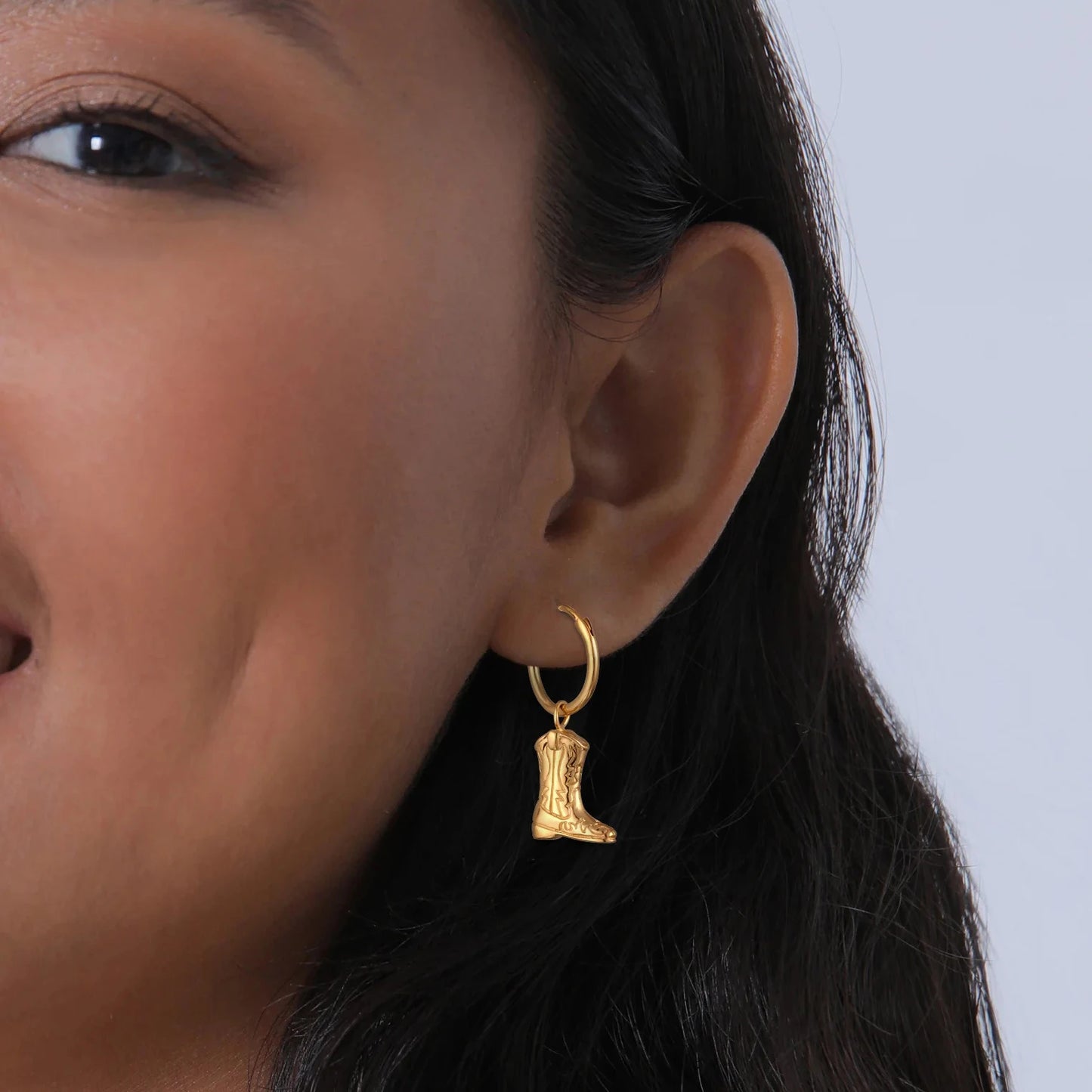 Boot Pendant Earrings