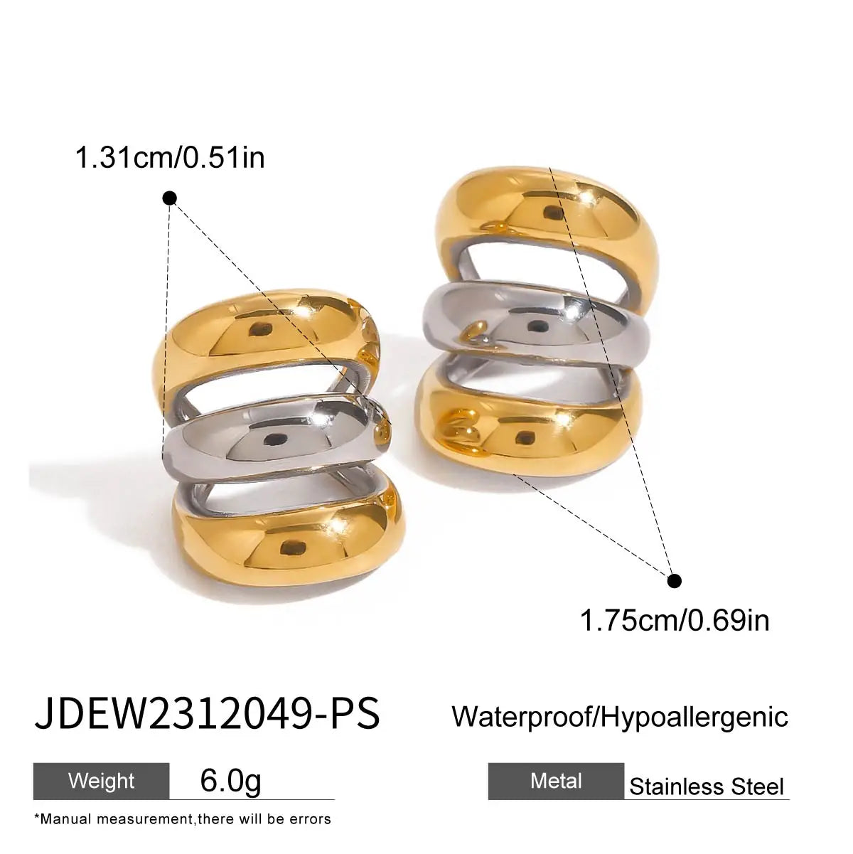 Earbone Clip Stackable earrings
