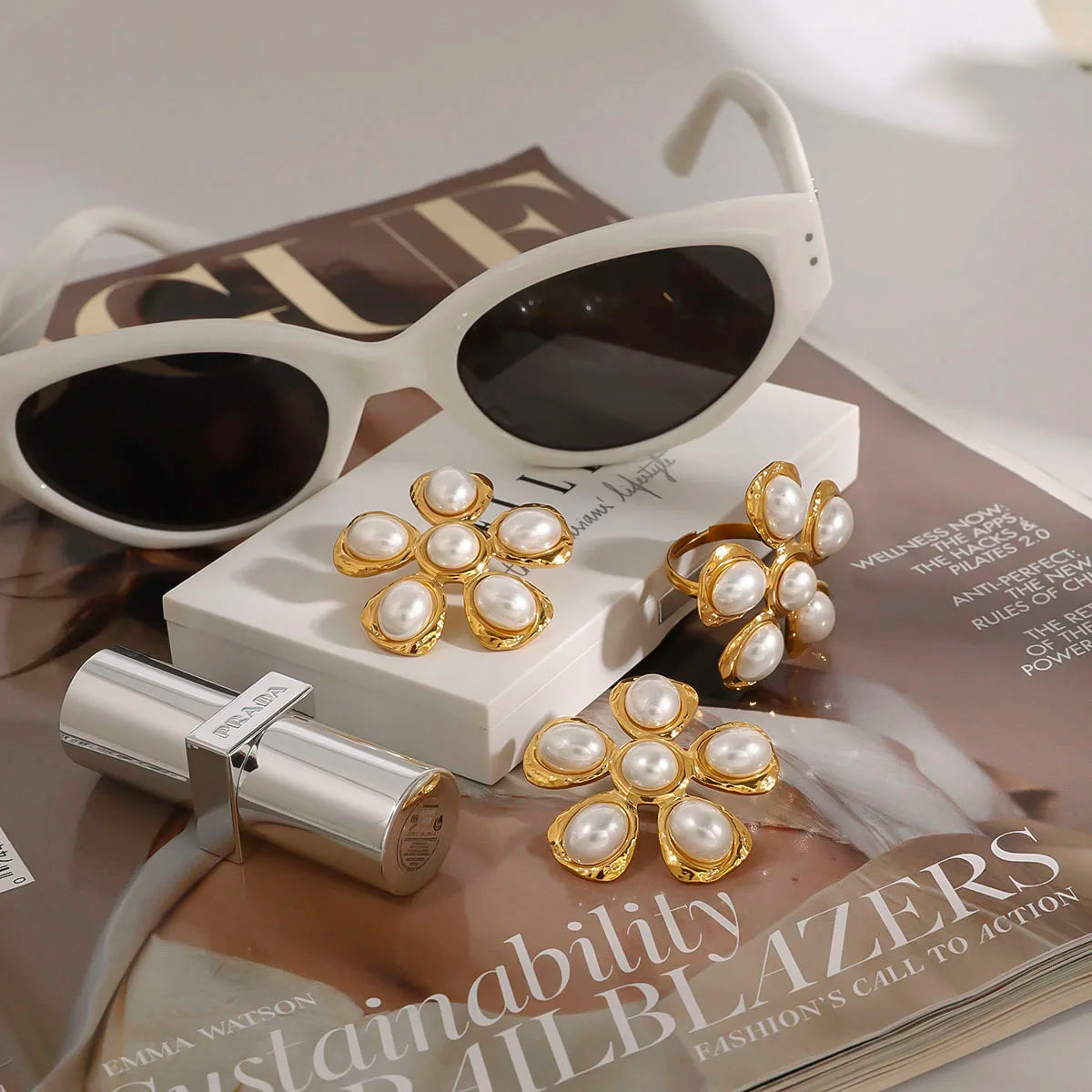 Pearl Flower Ring