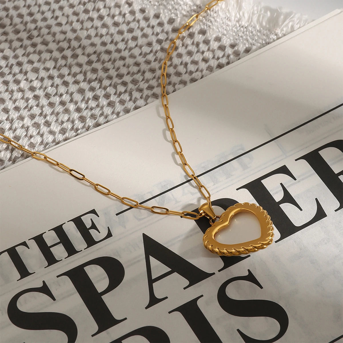 Heart Shaped Pearl Necklace